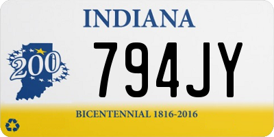 IN license plate 794JY