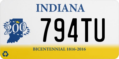 IN license plate 794TU