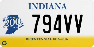 IN license plate 794VV