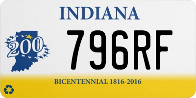 IN license plate 796RF