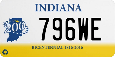 IN license plate 796WE