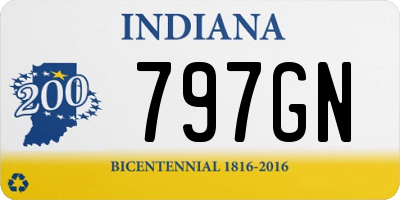 IN license plate 797GN