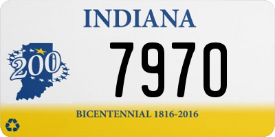 IN license plate 797O