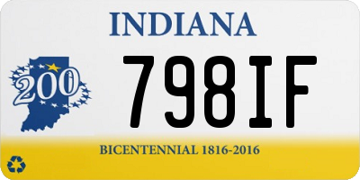 IN license plate 798IF