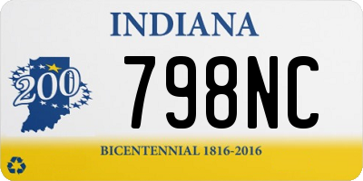 IN license plate 798NC