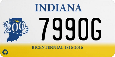 IN license plate 799OG