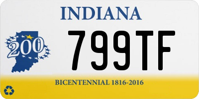 IN license plate 799TF