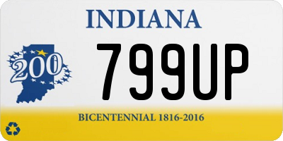 IN license plate 799UP