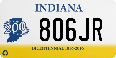 IN license plate 806JR