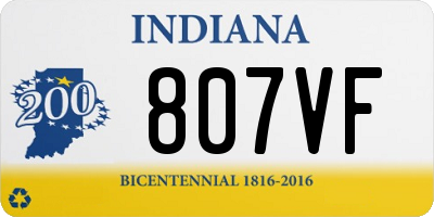 IN license plate 807VF