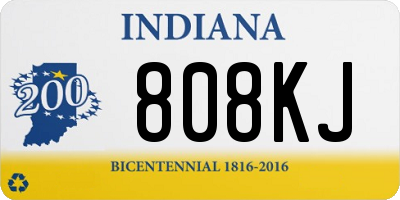 IN license plate 808KJ