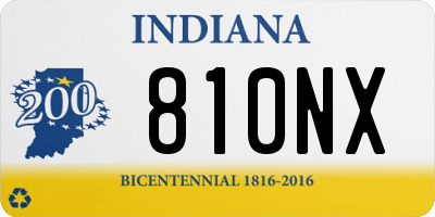 IN license plate 810NX