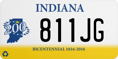 IN license plate 811JG