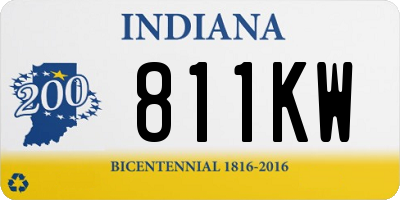 IN license plate 811KW