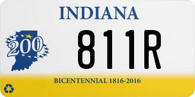 IN license plate 811R