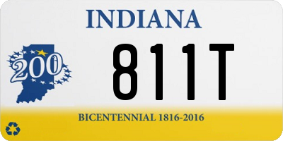 IN license plate 811T