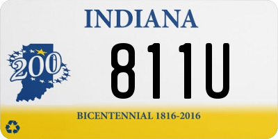 IN license plate 811U