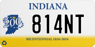 IN license plate 814NT