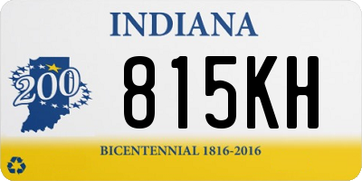 IN license plate 815KH