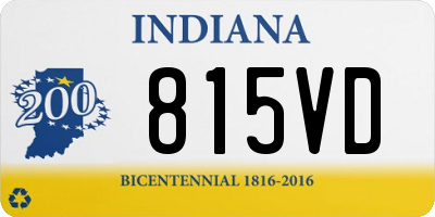 IN license plate 815VD