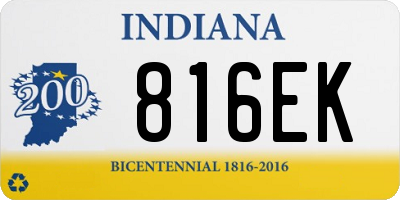IN license plate 816EK