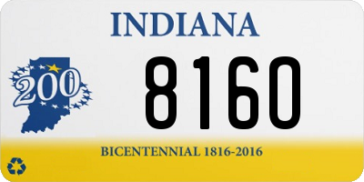 IN license plate 816O