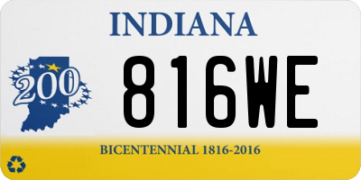 IN license plate 816WE