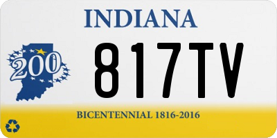 IN license plate 817TV