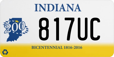 IN license plate 817UC