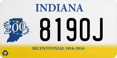IN license plate 819OJ