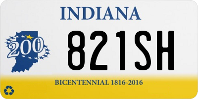 IN license plate 821SH