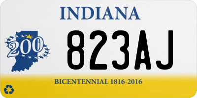 IN license plate 823AJ