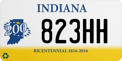 IN license plate 823HH