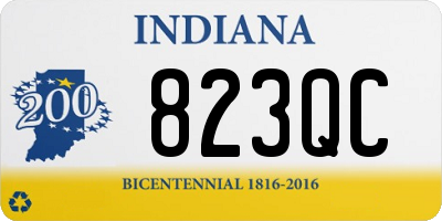 IN license plate 823QC