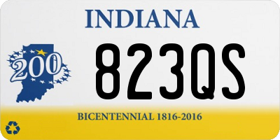 IN license plate 823QS