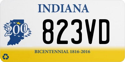 IN license plate 823VD
