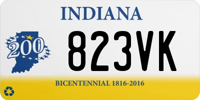 IN license plate 823VK