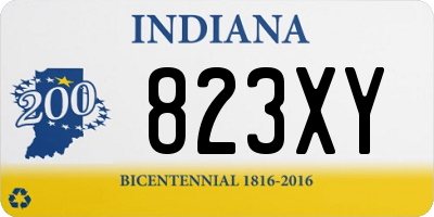 IN license plate 823XY