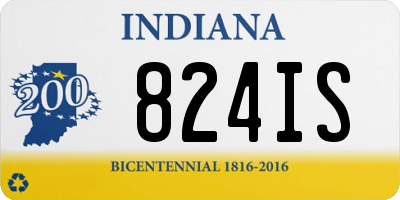 IN license plate 824IS