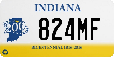 IN license plate 824MF