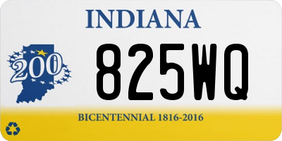 IN license plate 825WQ