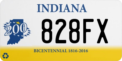 IN license plate 828FX