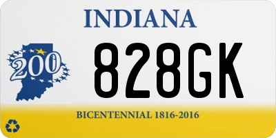 IN license plate 828GK