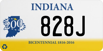 IN license plate 828J