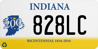 IN license plate 828LC