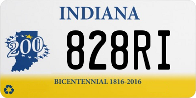 IN license plate 828RI