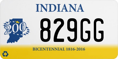 IN license plate 829GG