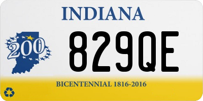 IN license plate 829QE