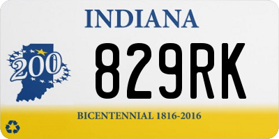 IN license plate 829RK
