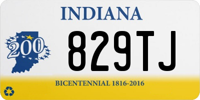 IN license plate 829TJ